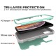 For iPhone11 iPhone11 Pro iPhone11 Max PC+ Silicone 2 in 1 Hit Color Tri-proof Shockproof Dustproof Anti-fall Protective Cover Back Case Rose gold + gray