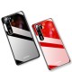 HUAWEI P30 Pro Simple Solid Color Acrylic Backboard + TPU Soft Edge Anti-scratch Anti-fall Protective Back Case black