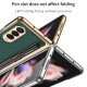 Leather Folding Mobile Phone  Case All-inclusive Anti-drop Creative Pen Slot Mobile Phone Cover Compatible For Zfold3/w22 Black