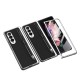 Leather Folding Mobile Phone  Case All-inclusive Anti-drop Creative Pen Slot Mobile Phone Cover Compatible For Zfold3/w22 Cross pattern