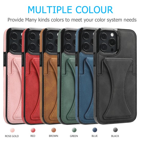 Mobile  Phone  Protective  Cover Solid Color Full Protector Anti-shock Anti-scratch Anti-slip Anti-fouling Phone Shell Compatible For Iphone 11 12 13 Series Brown_Iphone 11 pro max