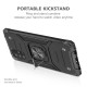 Mobile Case with Bracket TPU PC for Samsung A71 5G Anti-drop All-inclusive PVC Bag black