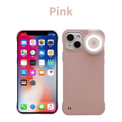 Phone Case Built-in Selfie Ring Light for iPhone Luminous Flashlight Cover