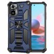 Shockproof Anti Fall Armor Phone  Case ,  with Metal Magnetic Bracket, Compatible For Redmi Note 9 Pro/9s/redmi Note 9/redmi Note 8 Pro/redmi Note 8/redmi 9/redmi 9a Rose gold_Redmi NOTE 8 PRO