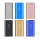 Stereo Smart Artificial Leather Phone Case Cover Mirror Flip Cover Protection Case for XSmax 8plus Silver_iPhone7plus/8plus