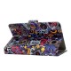 Universal Laptop Protective Case 7Inches Color Painted PU Cover with Front Snap Graffiti