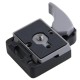 Camera 323 Clamp Quick Release Adapter 200PL-14 QR for Manfrotto Tripod black