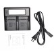 Dual Channel Digital Camera Battery Charger with LCD Display for NP-F770 F750 F550 F960 Australian Plug