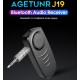 J19 Bluetooth Audio Receiver Mic Handsfree Call Wireless Adapter Bluetooth 5.0 Speaker Headphone Audio Transmitter black