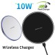 Qi Wireless Charger Fast Charging Pad for iPhone 8 X XS XR Samsung Galaxy S7 S8 S9 S10 white