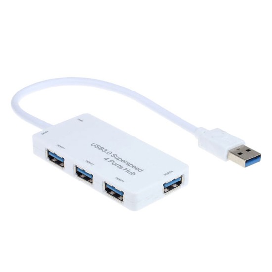 Usb 3.0 Hub Speed 4 Port white