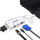 cabledeconn HDMI Splitter HDMI to VGA DVI Audio Video Cable Multiport Adapter 4 in 1 Converter for PS3 HDTV Laptop