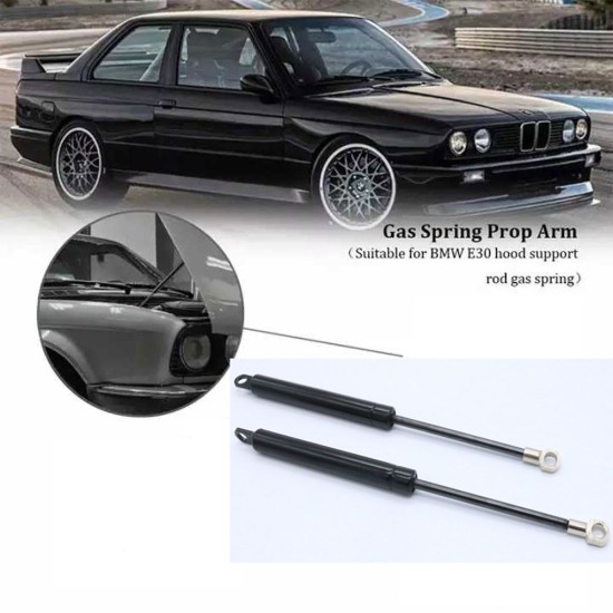 2 Pcs Hood Lift Support Struts Shock Springs Prop Rod for BMW E30 OE:51231906286 11811906286 black