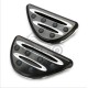 2PCS Motorcycle Foot Pegs or Gear Lever Foot Rests Pedal for  Glide Street Glide  Black and white