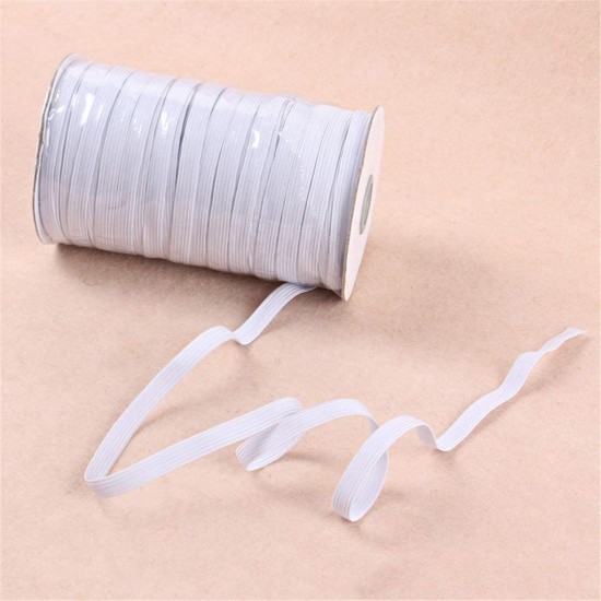 6mm Width Elastic Bands for Sewing Braided Elastic Cord Elastic String Rope Elastic Band 200 yards