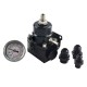 AN8 High Pressure Fuel Regulator W / Boost-8AN 8/8/6 EFI with Reinforcement blue