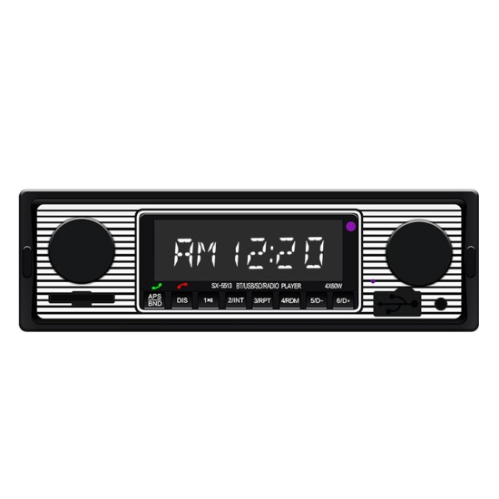 Bluetooth Vintage Car Radio MP3 Player Stereo USB AUX Classic Car Stereo Audio