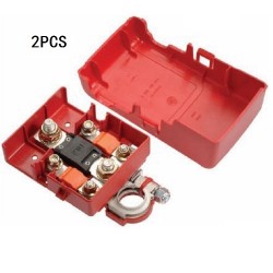 Car Battery Distribution Terminal Quick Release Pile Head Connector Auto Accessories 32V 400A Battery pile head with cover