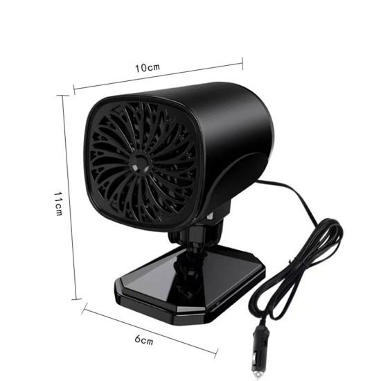 Car Heater Windscreen Defogger Cooling Heating Electric Blower Defroster Black and White 12V