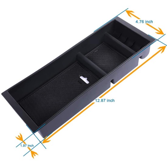 Car Storage Box Center Console Armrest Insert Organizer ABS Tray Pallet Storage Box Container for Ford Storage Box