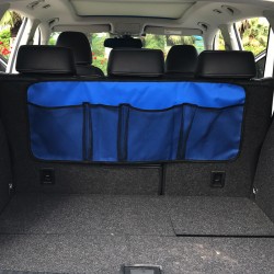 Car Trunk Organizer Adjustable Backseat Storage Bag Automobile Seat Back Organizers Normal version dark blue