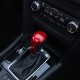 Carbon Fiber Print Gear Shift Knob Cover Trim for Mazda 2 3 6 CX3/CX5 red