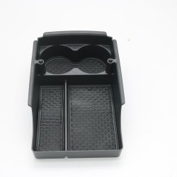 For Tesla Model S/Model X Center Console Organizer Armrest Storage Box with Cup Holder