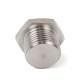 O2 Oxygen Sensor Bung Plug Cap M18 X 1.5 Thread Silver 304 Stainless Steel