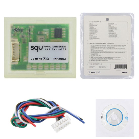 SQU OF80 Universal Car Emulator Supports IMMO/Seat Occupancy Sensor/Tacho Programs As shown