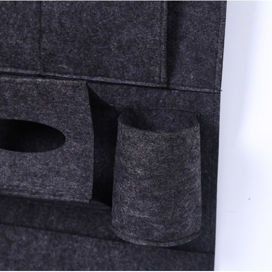 Storage Bag Felt Storage Bag Car Storage Hanging Bag Mobile Phone Flat Storage Bag black