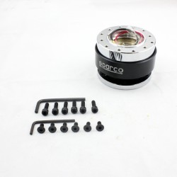 Universal Steering Wheel Kit Black Quick Release Hub Adapter Auto Snap Off Boss kit