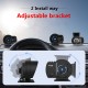 6pcs/set Ap-6 Hud Head-up  Display Obd+gps Dual System Rotatable Bracket 9 Display Modified Code Car Interiors Accessories black