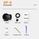 6pcs/set Ap-6 Hud Head-up  Display Obd+gps Dual System Rotatable Bracket 9 Display Modified Code Car Interiors Accessories black