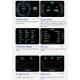 7pcs/set Ap-5 Hud Head-up  Display Multifunctional Obd2+gps+incline Meter Obd Gps Driving Modified Code Car Interiors Accessories black