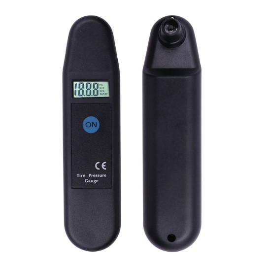 Car  Tire  Pressure  Gauge Digital Display Tire Pressure Monitor Compatible For Vehicle Motorcycle black