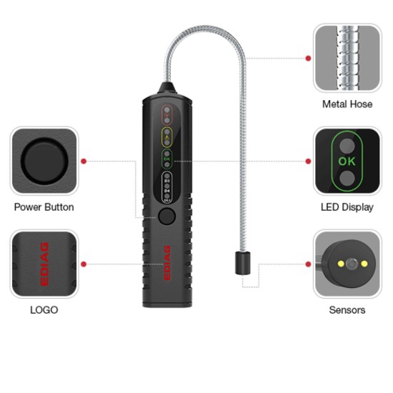 Car Brake Fluid Tester Pen Auto Brake  Oil  Detector Universal Detector Car Diagnostic Tool Car Fault Diagnosis Instrument black