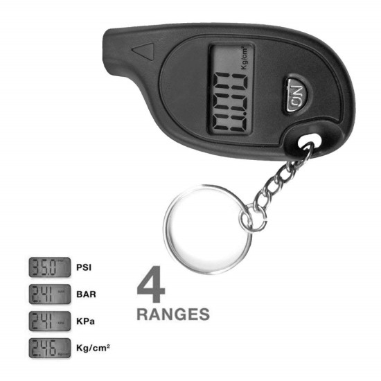 Digital Wireless Tire Air Pressure Gauge Car Security Meter Test Tyre Tester for Auto Wheel Pressure Sensor black