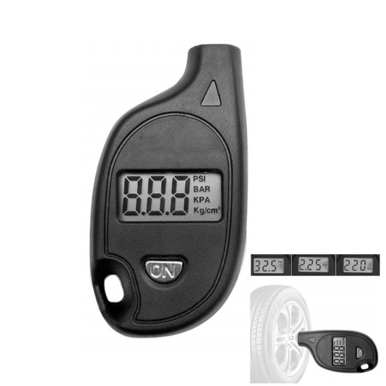 Digital Wireless Tire Air Pressure Gauge Car Security Meter Test Tyre Tester for Auto Wheel Pressure Sensor black