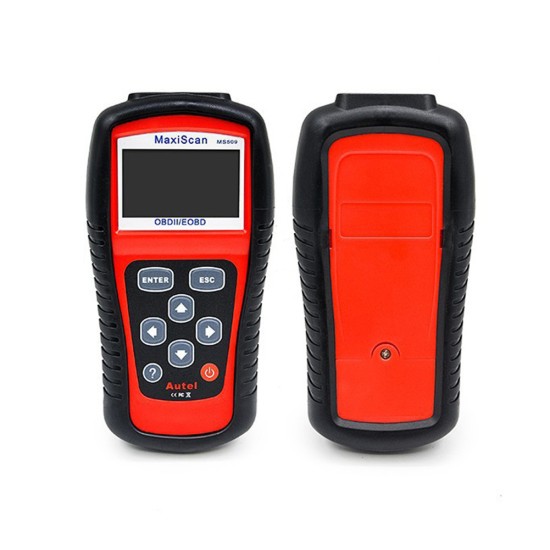 Ms509 Obdii Engine Fault Diagnostic Scanner Auto Code Reader Engine Fault Diagnostic Meter Red Black