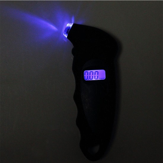 Tire Pressure Gauge 0-150 PSI High Precision Digital Background Tire Pressure Gauge Blue