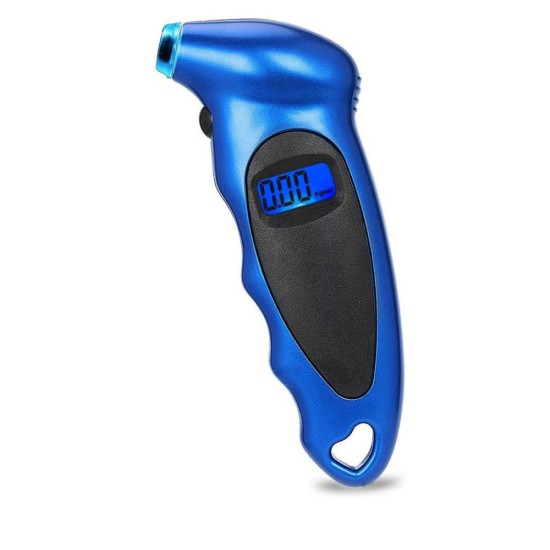 Tire Pressure Gauge 0-150 PSI High Precision Digital Background Tire Pressure Gauge Blue