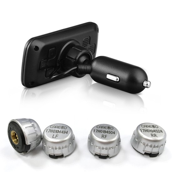 U903Z-WF External Wireless TPMS Car Tire Pressure Monitoring System black