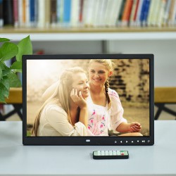 15 inch Digital Picture Photo Frame 1280x800 HD Resolution 16:9 Wide Picture Screen Clear and Distinct Display  Black AU plug