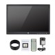 15 inch Digital Picture Photo Frame 1280x800 HD Resolution 16:9 Wide Picture Screen Clear and Distinct Display  Black EU plug