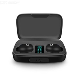 Bluetooth 5.0 Wireless Earbuds Waterproof Noise Canceling Stereo TWS Bluetooth Earphones With Mic Charging Case Digital Display - Free shipping - DealExtreme