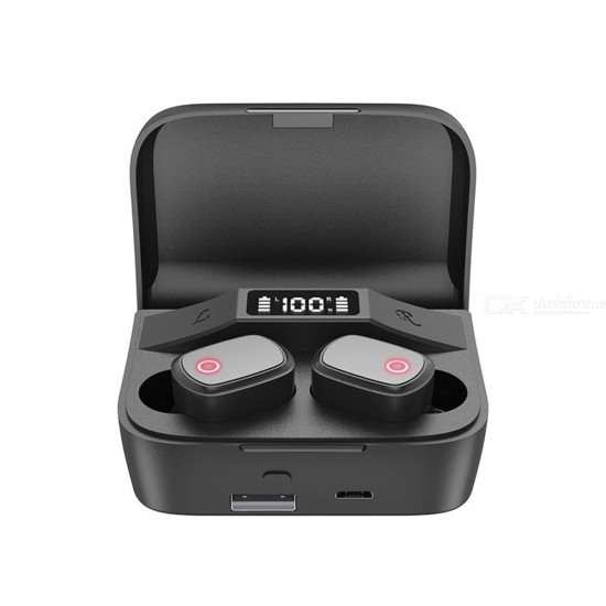 Bluetooth Headset TWS Real Wireless Headphones Digital Battery Quantity Display Portable Waterproof Earplugs HiFi Sound Quality - Free shipping - DealExtreme