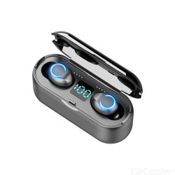 F9-8 Bluetooth Earphone TWS Touch Control Wireless In-ear Bluetooth 5.0 LED Digital Power Display With Microphone - Free shipping - DealExtreme