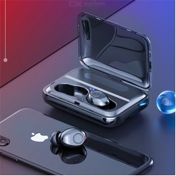 F9 TWS Bluetooth 5.0 Earbuds Waterproof Bluetooth Wireless Earphones W2000mAh Charging Case - Free shipping - DealExtreme