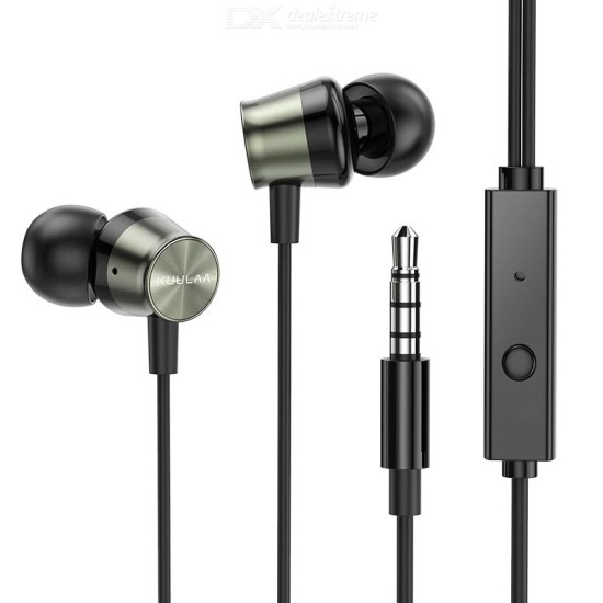 KUULAA  Wired In-Ear Headphones 3.5mm Jack Headphones For Mobile Phone Tablet Laptop - Free shipping - DealExtreme