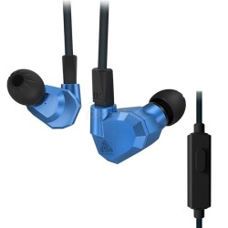 KZ ZS5 Earphone 2DD+2BA Hybrid technology Driver In Ear Monitor Headset Noise Cancelling HiFi Music Earbuds With Microphone Blue - Free shipping - DealExtreme